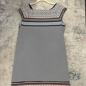 Max Studio Black and White Geometric Mini Dress